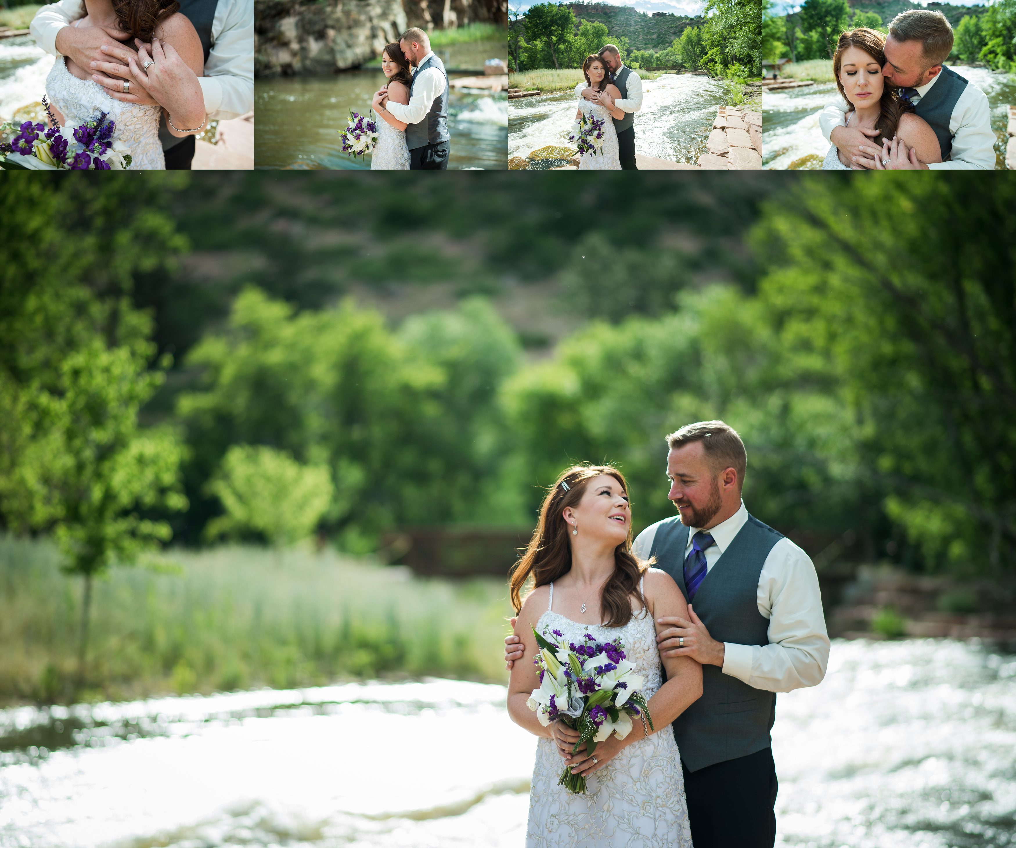 Colorado wedding photographers, river bend weddings